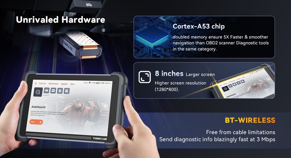 THINKSCAN 689BT All System Diagnostic OBD2 Scanner+TKEY101 Key Programmer Tool