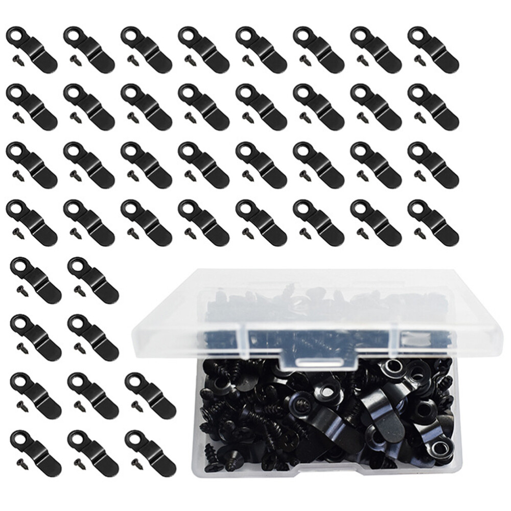 100Pcs Photo Frame Backing Clips Iron Picture Frame Turn Button Wall Display