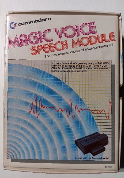 Commodore 64 Magic Voice Speech Module New/ Open Box  As Is Untested