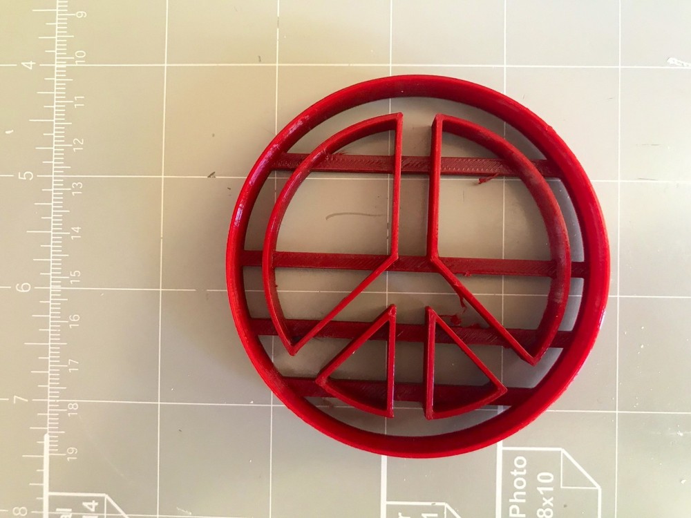 Peace Symbol Cookie Cutter - Choose Your Size