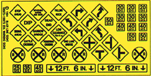 Blair Line HO Warning Signs #3 ~ 107
