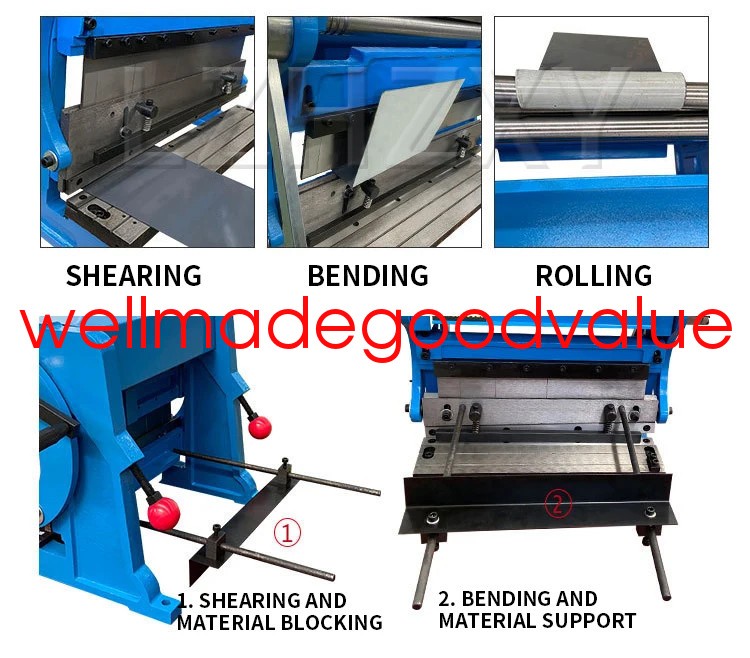 W305 Industrial Metal Cutting, Rolling, and Bending Multi-Function Machine 305mm