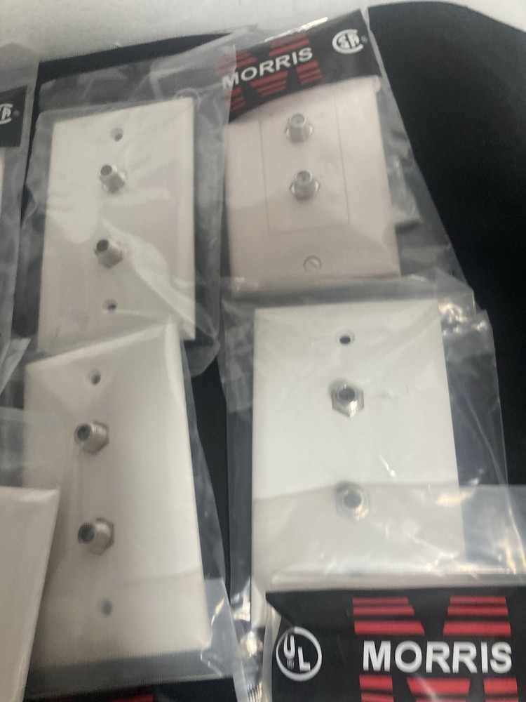 17 Pack double tv jack Wall Plates white