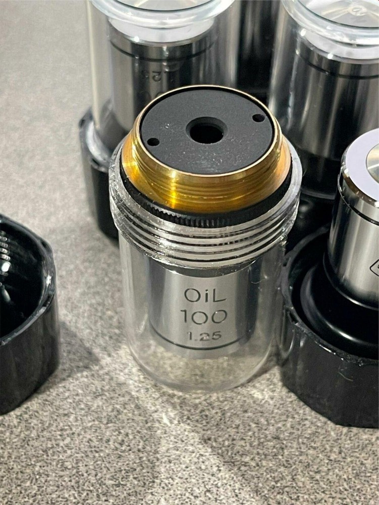 ONE (1) NEW WOLFE MICROSCOPE OBJECTIVE OIL 100 / 1.25