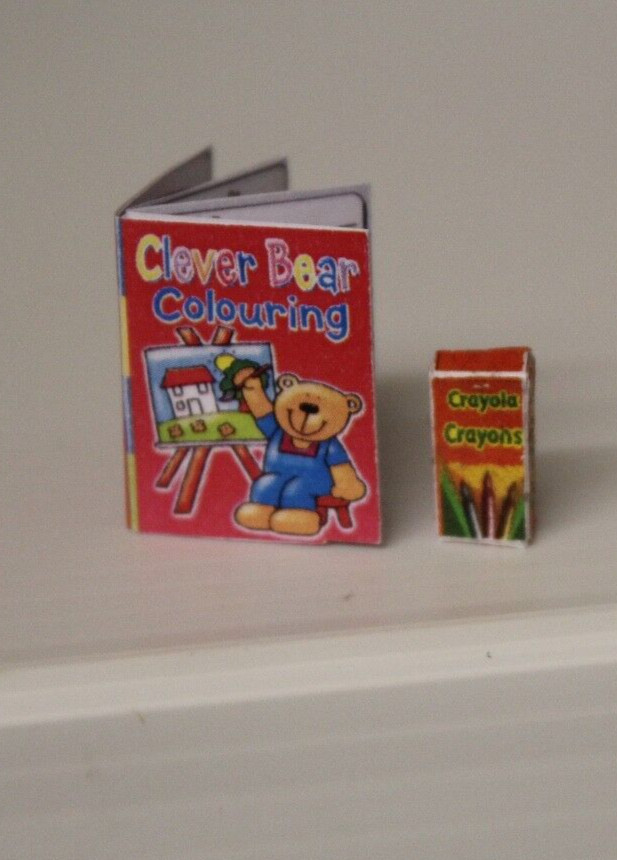DOLLS HOUSE ( Handcrafted  Colouring Book & Crayons