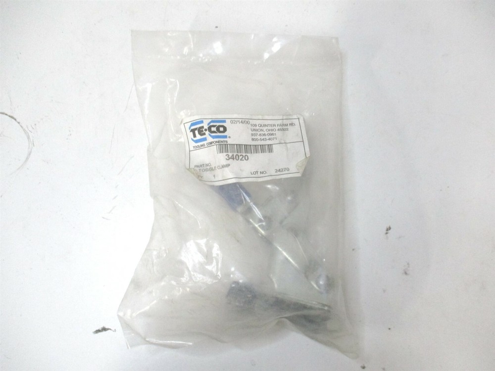 TE-CO (34020) 5/16-18 x 2.50 Flanged Adjustable Bar Handle Toggle Clamp