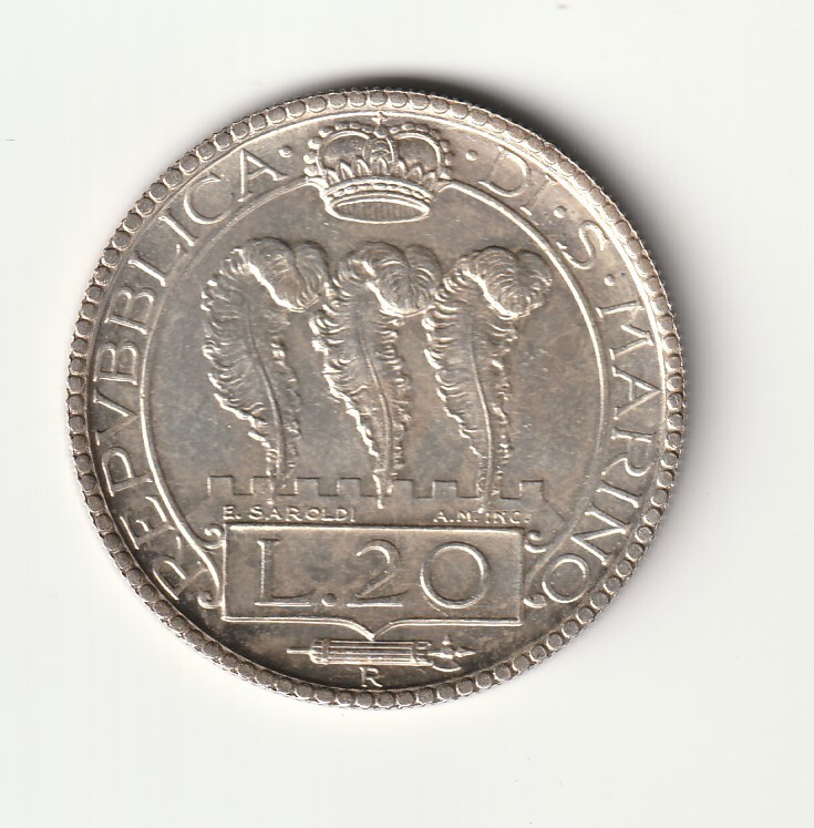 San Marino - 20 Lire 1931