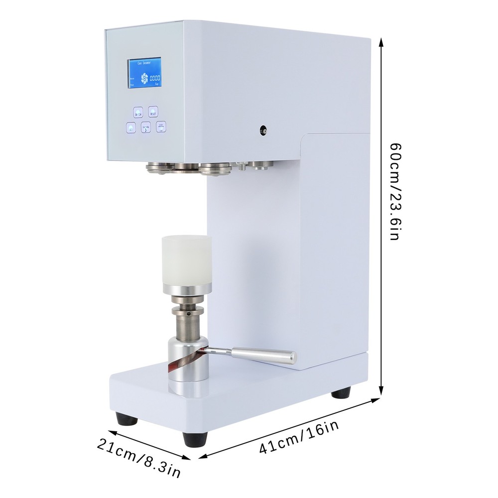 Automatic Pop Can Sealing Machine Can Sealer Container Plastic Bottles W/Counter