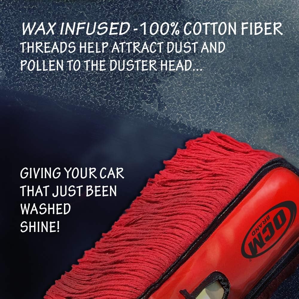 Classic Car Duster with Solid Wood Handle Includes Storage Case - Popular Detail