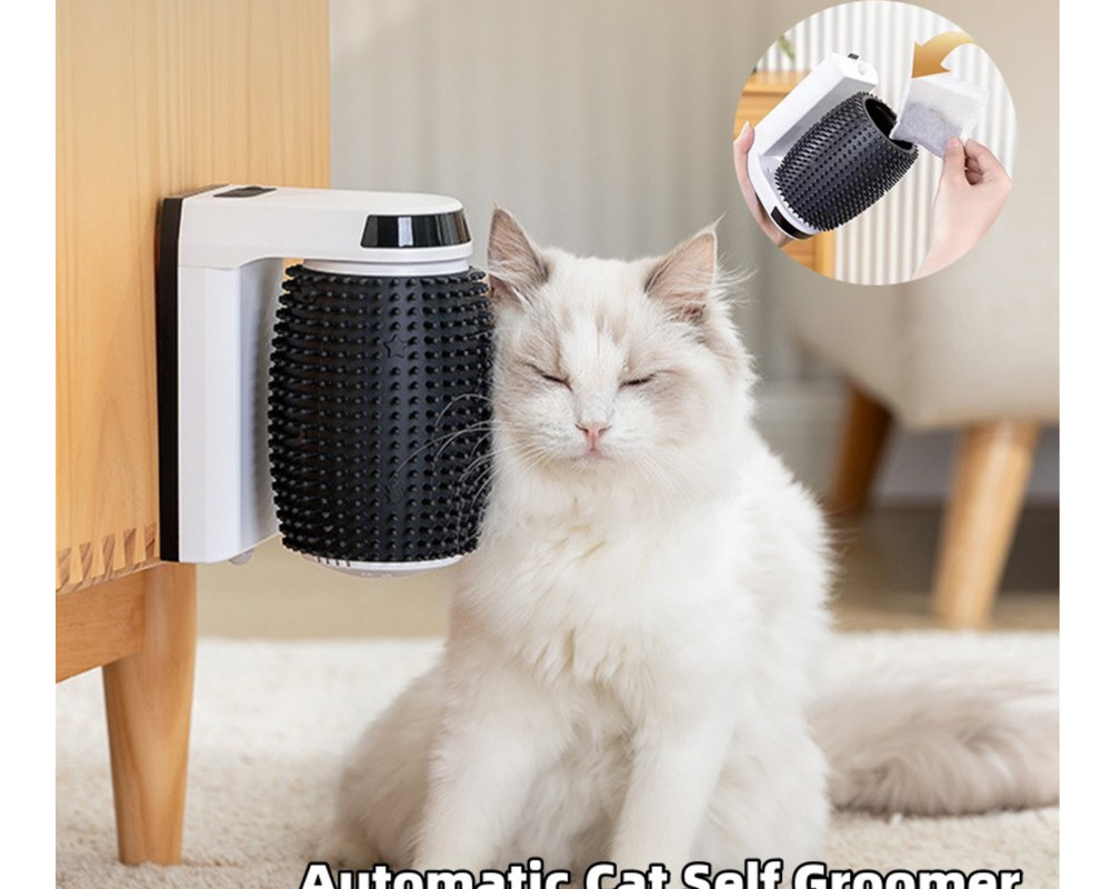 Cat Grooming Self Automatic Rotating Corner Massager