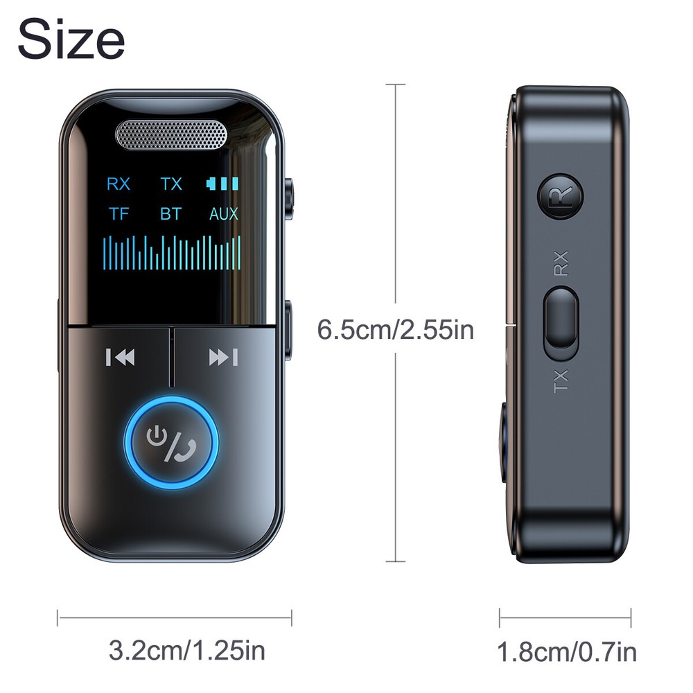 Type-C 4in1 Bluetooth Audio Adapter Wireless Receiver Transmitter MP3 Player USA