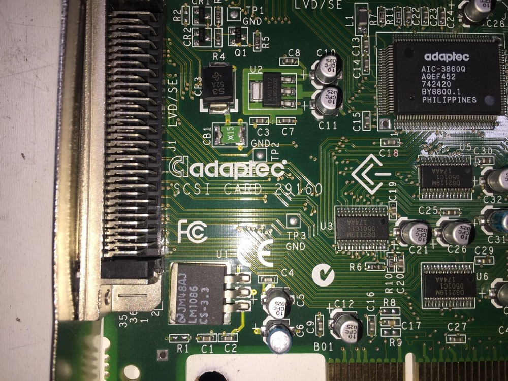 Adaptec ASC-29160 64-Bit SCSI Interface Controller Adapter card