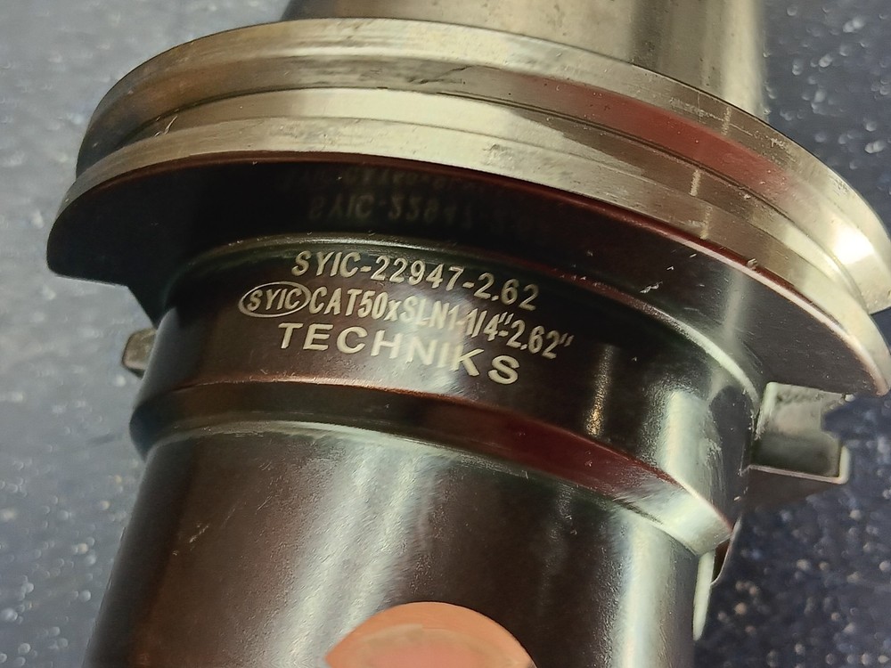 Techniks CAT50 1-1/4" ID Solid End Mill Tool Holder CNC Tooling SYIC 22947 1.25