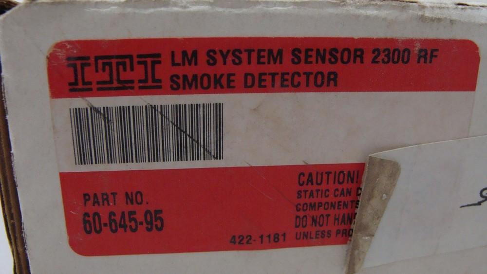 ITI 60-645-95 Smoke Sensor 2300RFITI SYSTEM SENSOR 2300 RF