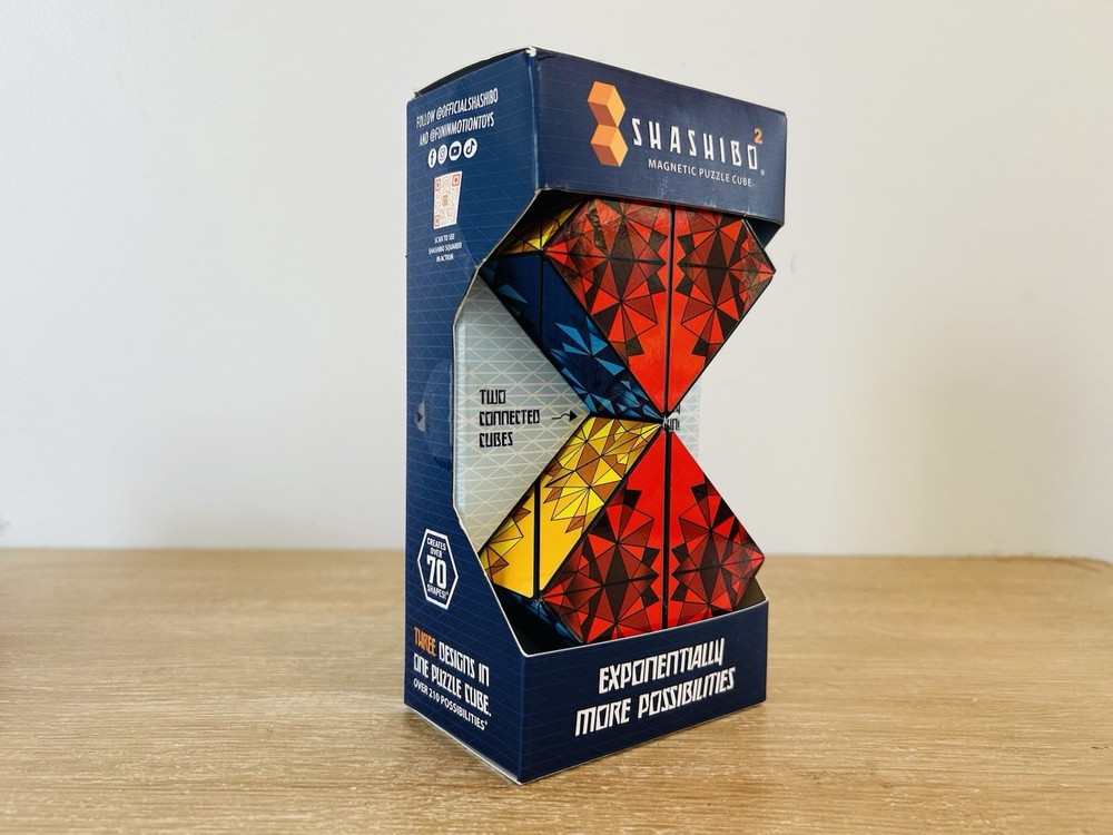 Shashibo Squared Puzzle Cube NOTE See Pics Torn Packaging