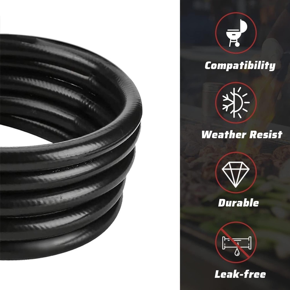12FT QCC1 Low Pressure Propane Regulator with Hose, Universal Propane replace...