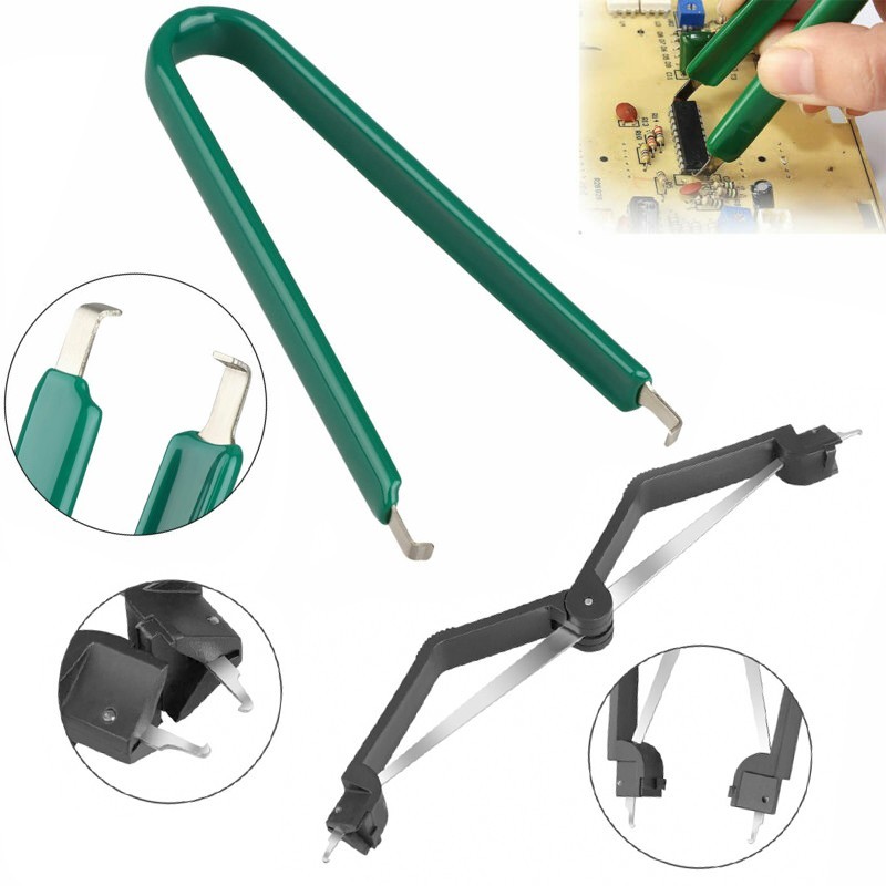 U Type Flat IC Chip Protection Pliers ROM Circuit Board Extractor Removal Puller