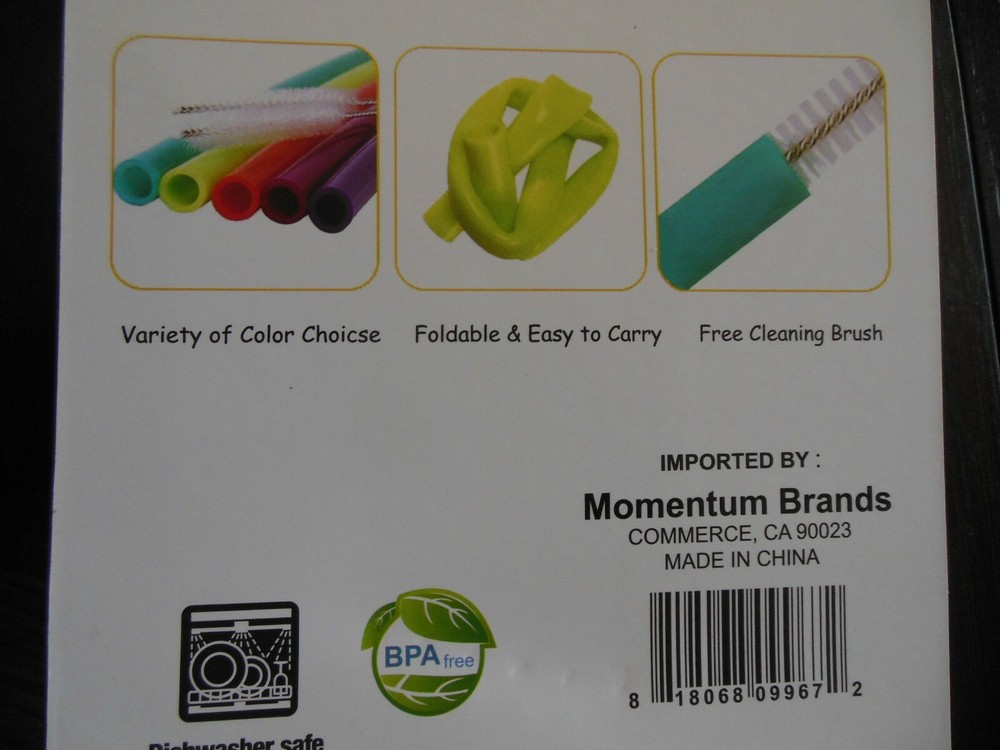 Silicone Straw Set ** 8 pcs *** Free Shipping