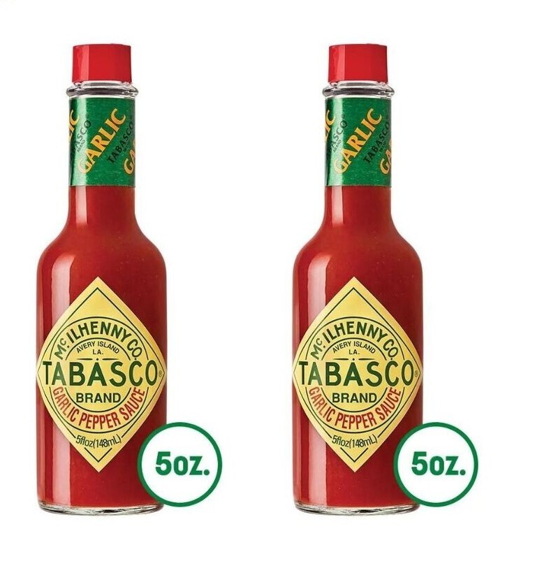 TABASCO 5 oz.  Garlic Pepper Hot Sauce 2/Pack
