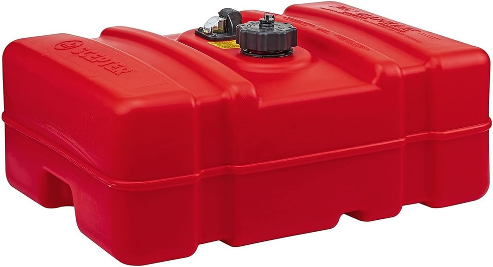 Rectangular 12 Gallon Low Profile Marine Fuel Tank for Outboard Engine Boats