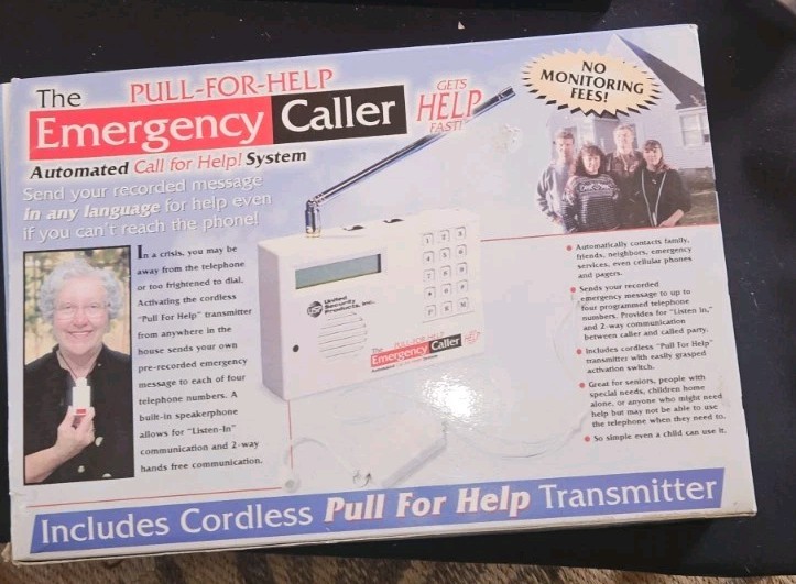 Pull-for-Help Emergency Caller Automated Call for Help System Model PBTR 10-4