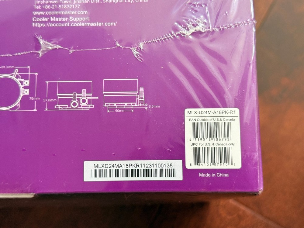 Cooler Master MasterLiquid ML240 Mirror New Sealed