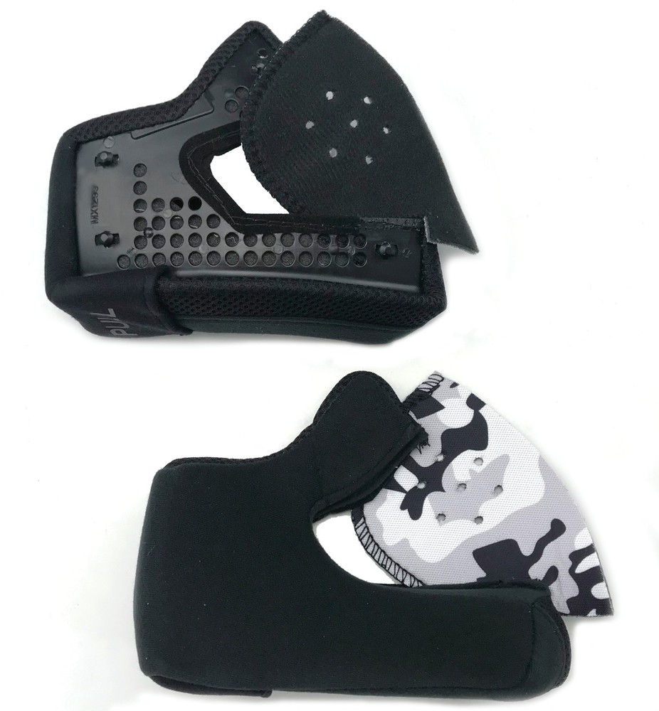 LS2 Gate Helmet Replacement Cheek Pads Black