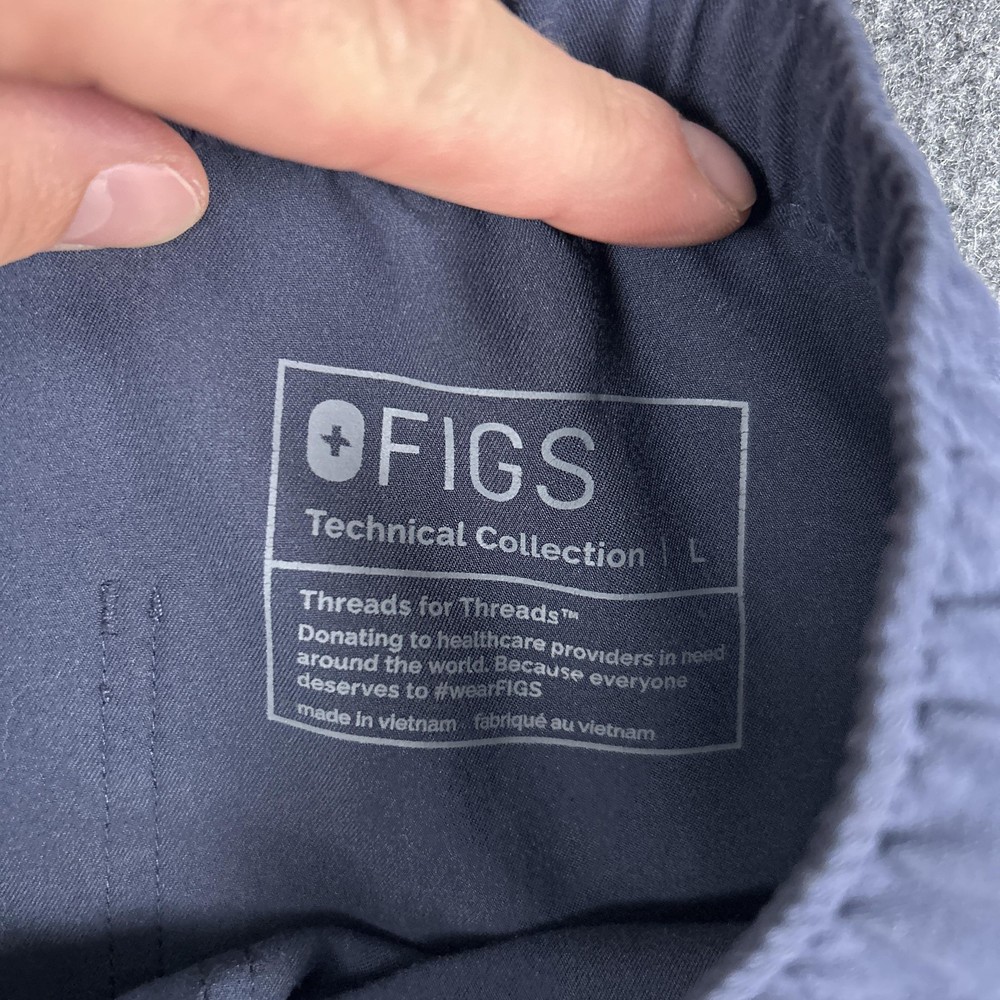 FIGS Technical Collection Pants Mens Large Drawstring Cargo Pockets TM3001
