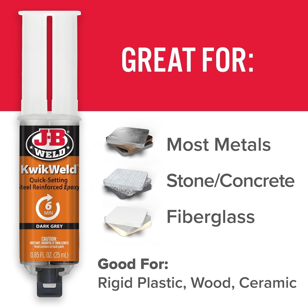 High Strength KwikWeld Epoxy—2 Pack, Water-Resistant for All Surface Repairs