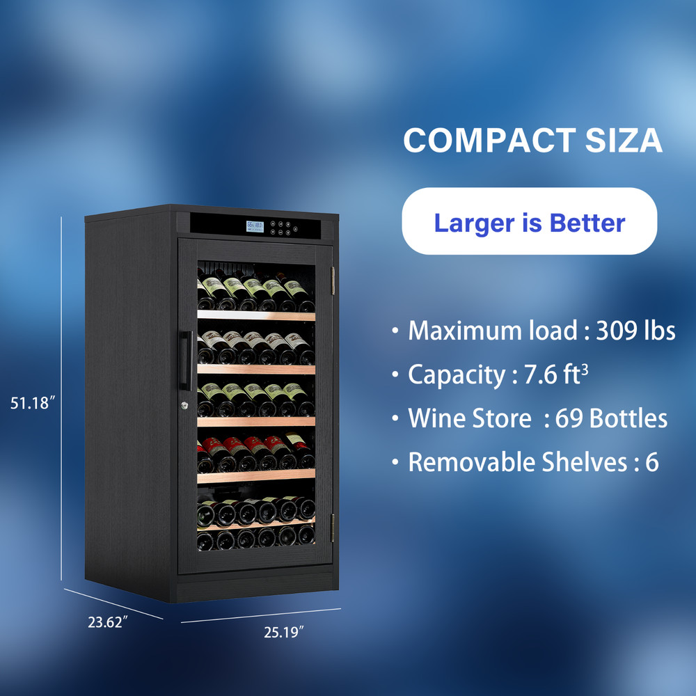 26" LED Touch Screen Display Constant Temperature Wine Cabinet