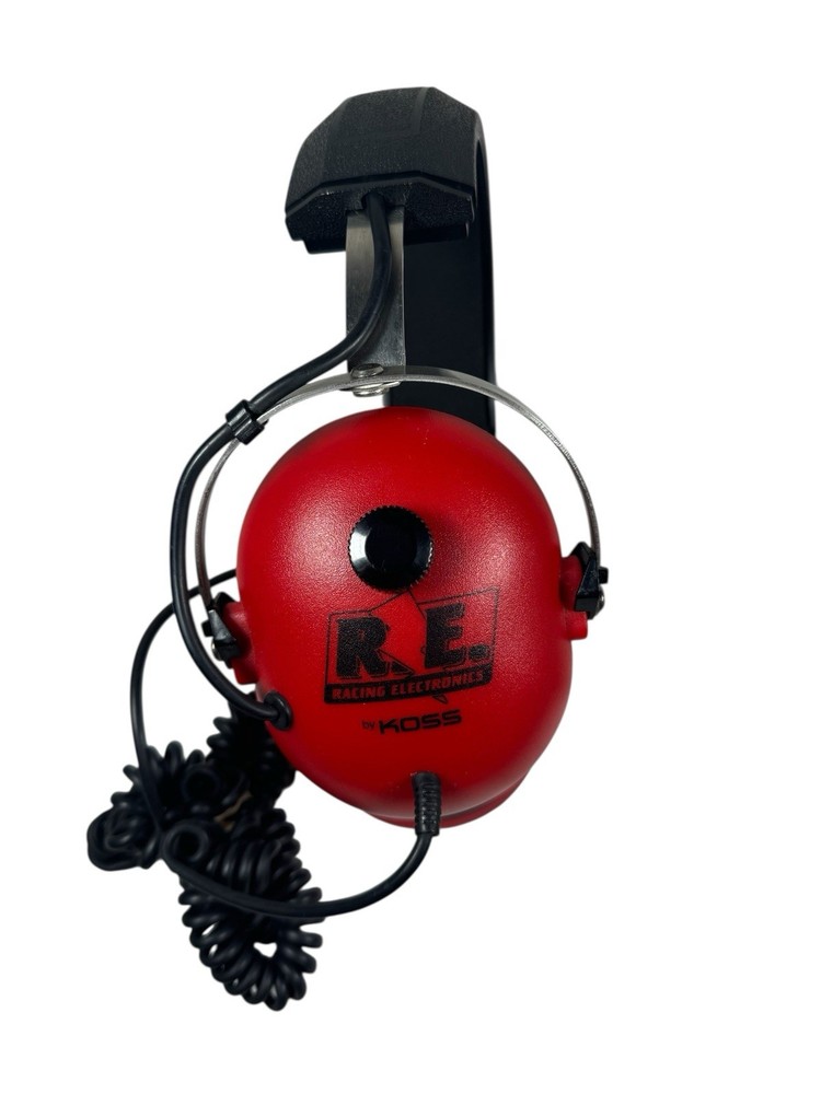 KOSS R.E. Racing Electronics Headphones Headset Red Only One Side Works