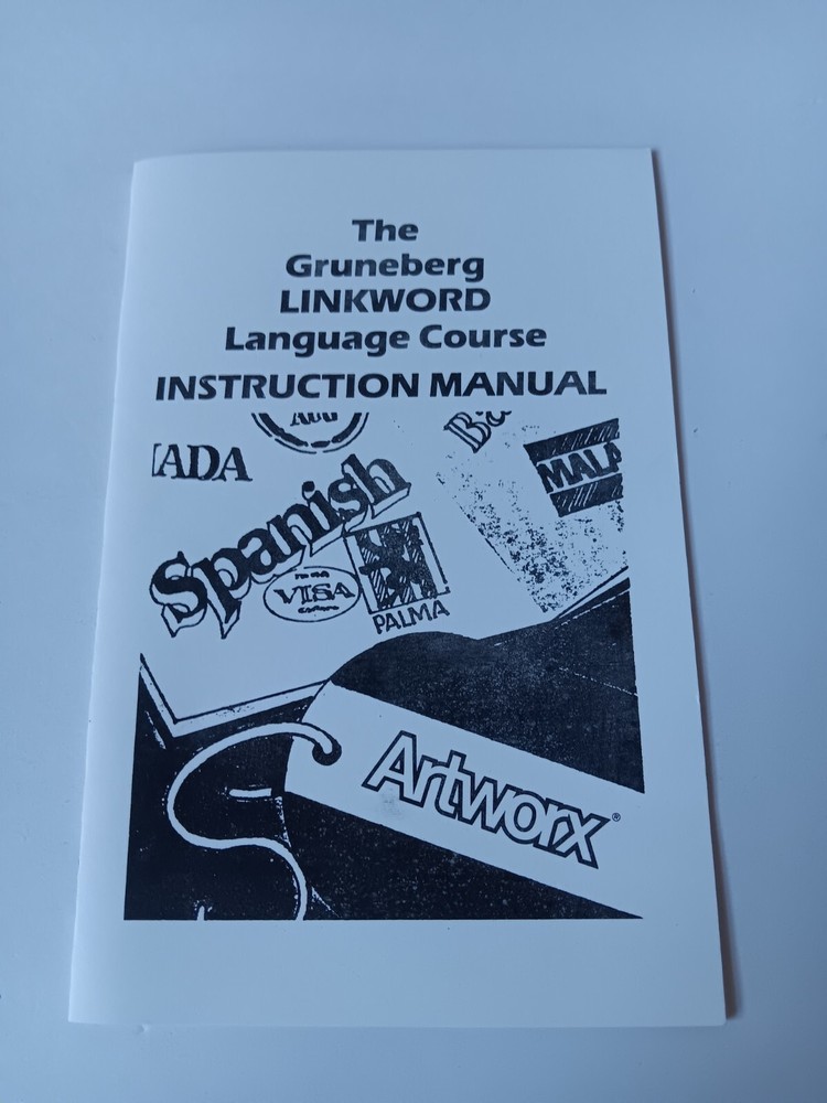 Commodore 64 Linkword Spanish Computer Software Tested/Works Artworx Box Damage