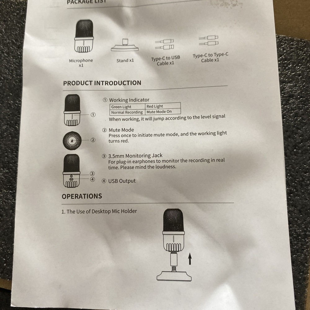 USBmic Game Series Ultra Compact Mute Mode Indicator Adjustable Angle/am