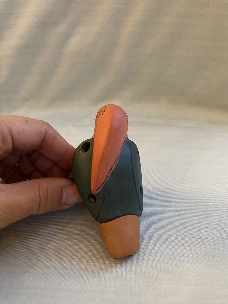 Peru Peruvian Clay Whistles Toucan Parrot