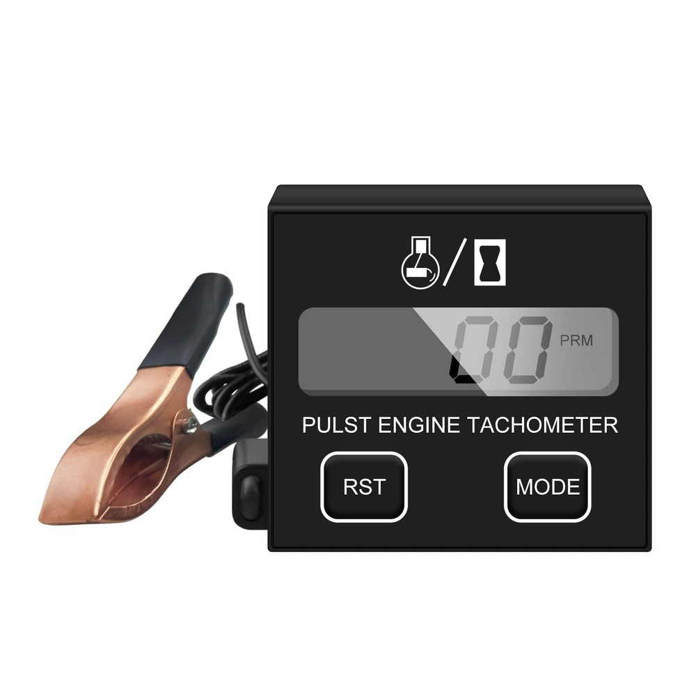 Small Digital Engine Inductive Tachometer Digital Chainsaw Replaceable Batter...