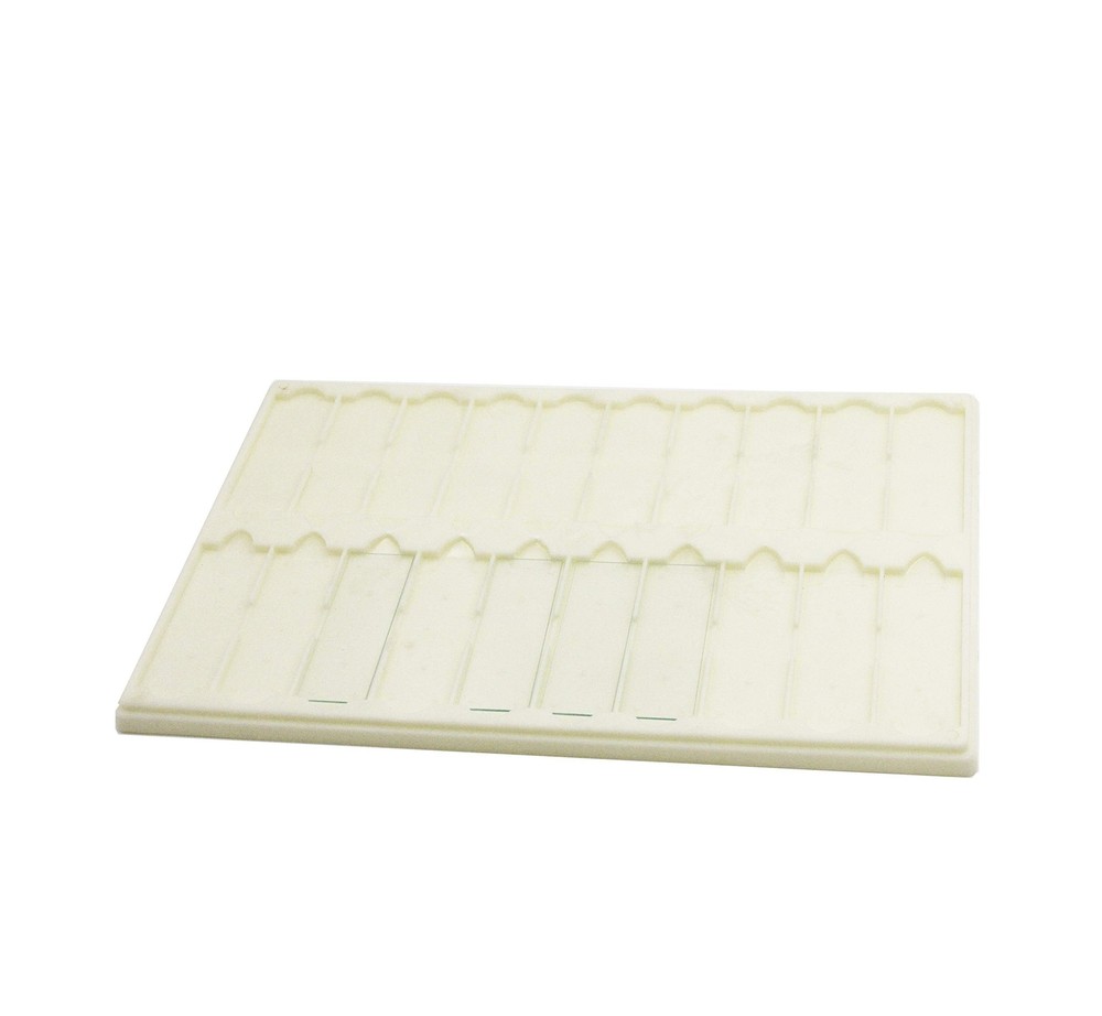 Plastic Microscope Slide Tray; 20 Capacity, Pack of 4