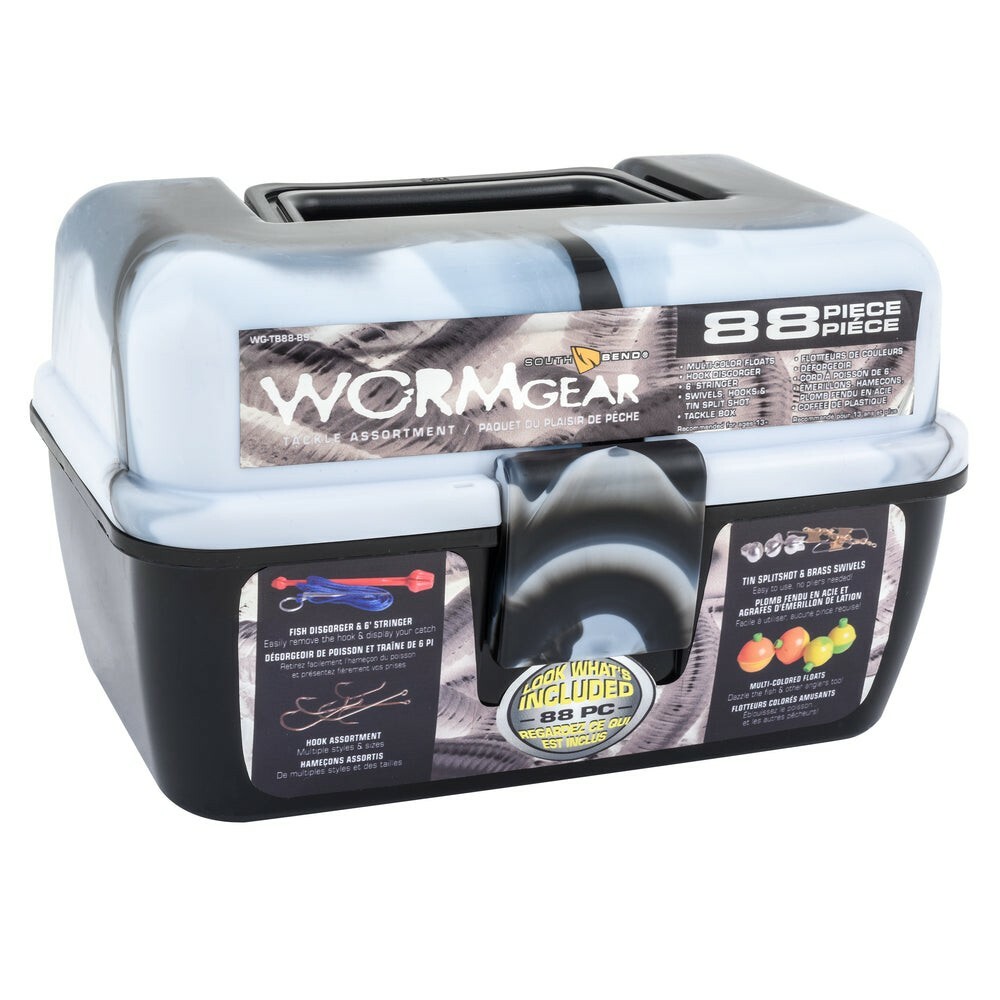 South Bend Worm Gear 88 Piece Tackle Box