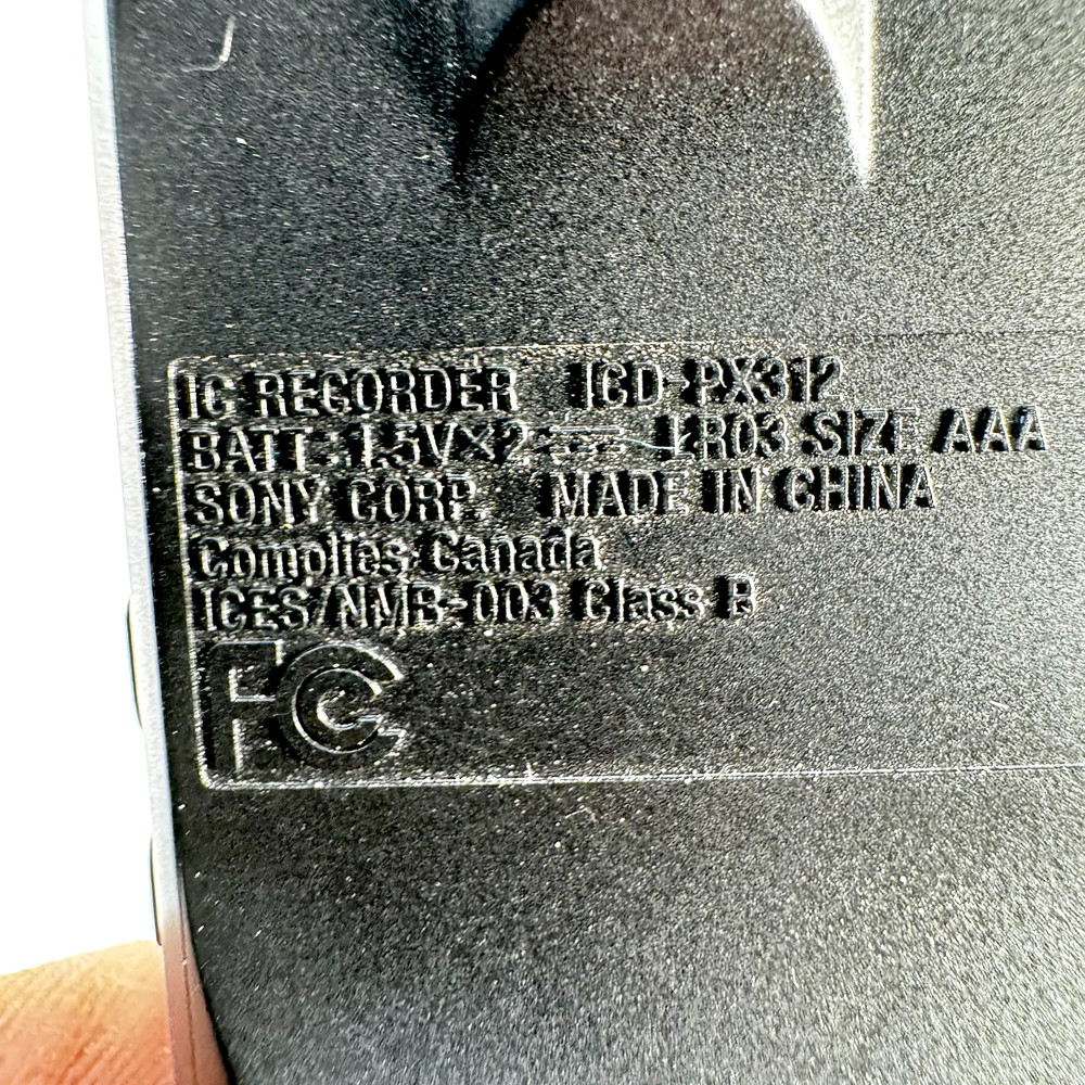 Sony IC Digital Voice Recorder ICD-PX312