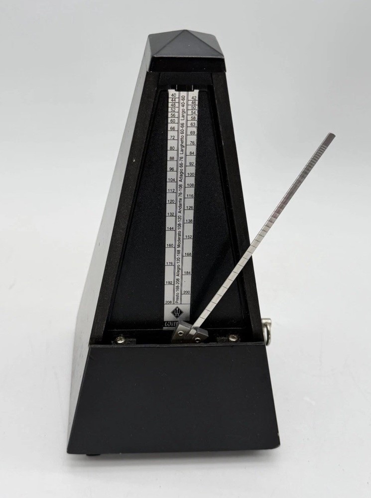 Vintage Wittner Germany Metronome Black Plastic Key Wound Tested