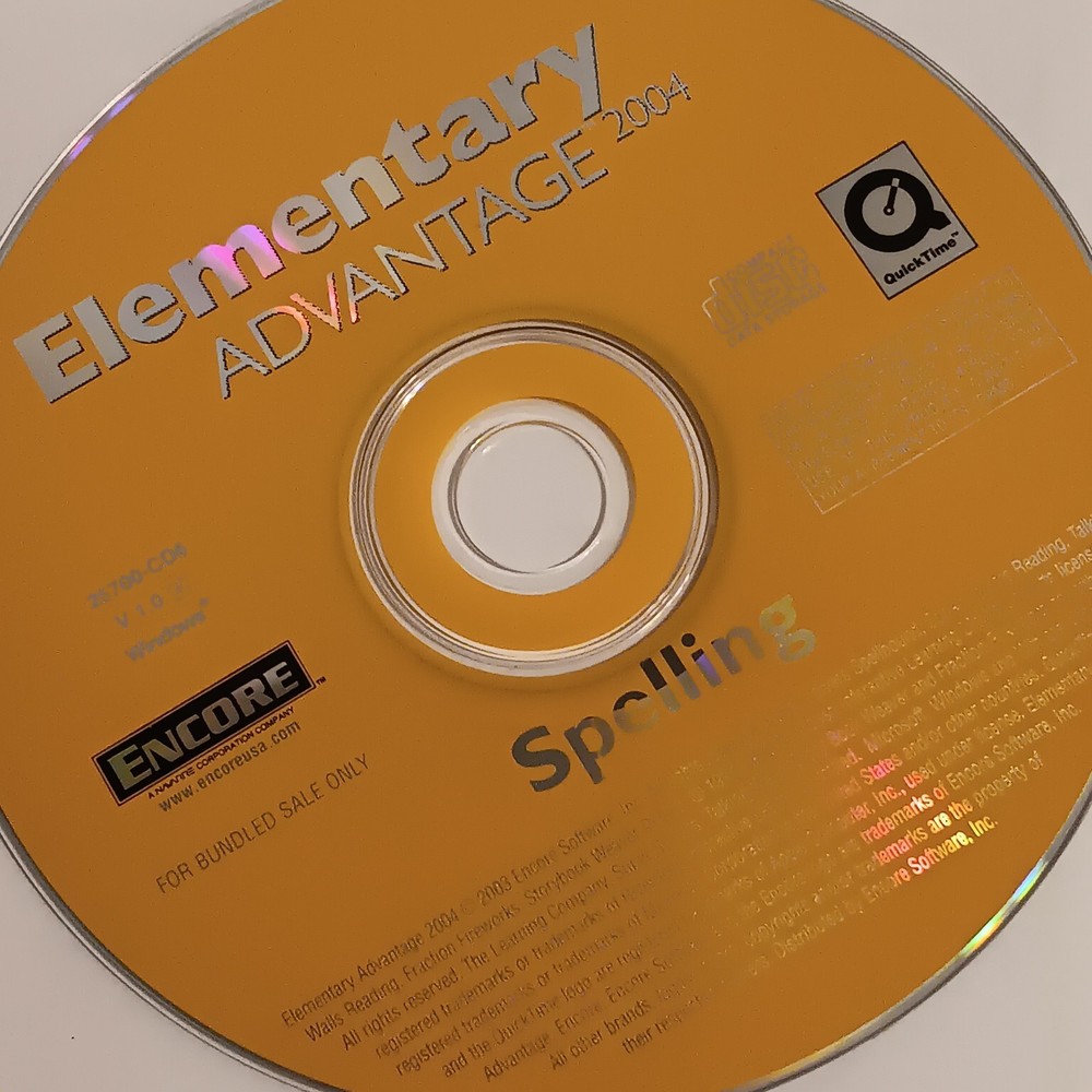 Lot of 8 ENCORE Elementary Advantage 2004 CD Software Discs, Used, Tested