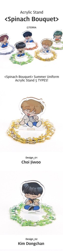 Webtoon MD [ Spinach Bouquet ] Summer Uniform Acrylic Stand 5 TYPES