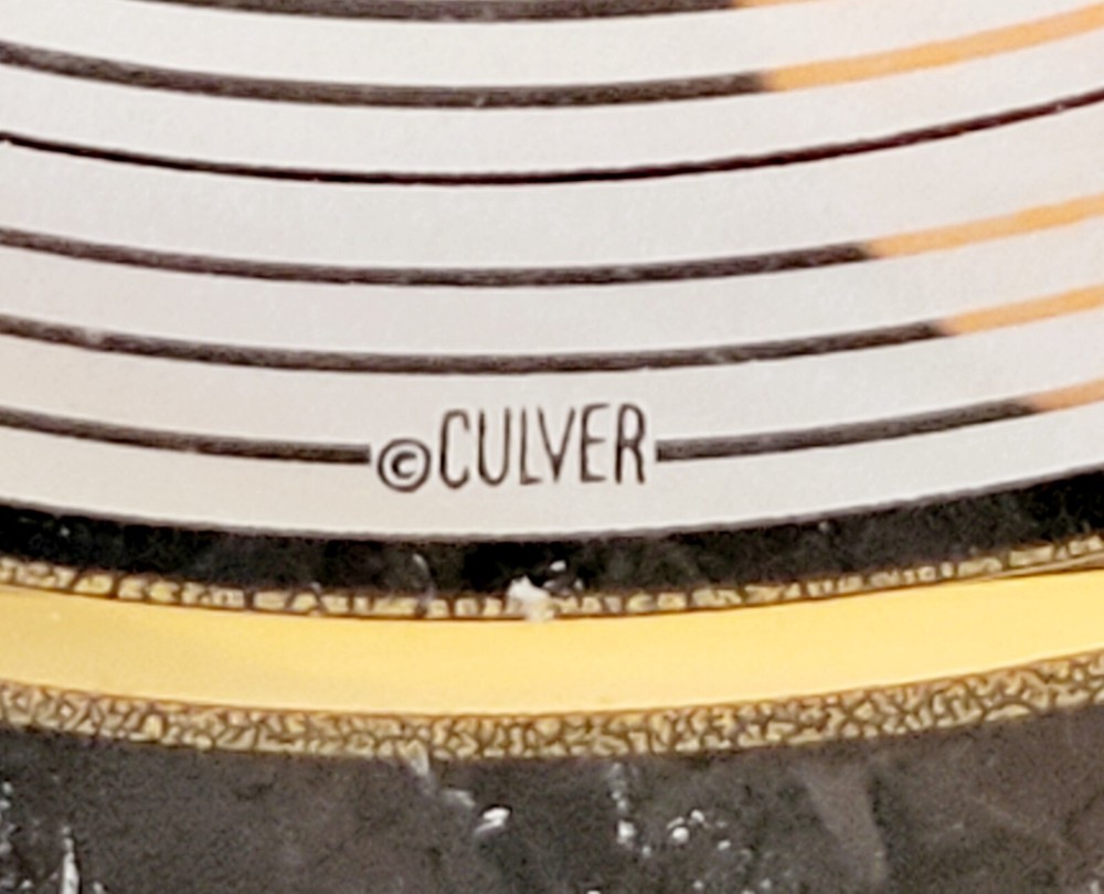 MCM Culver Glass Serving Platter
