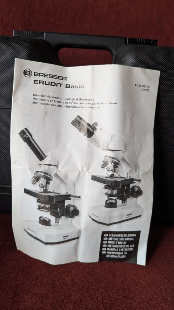 Bresser Erudite Basic Bino 40x - 400x Microscope