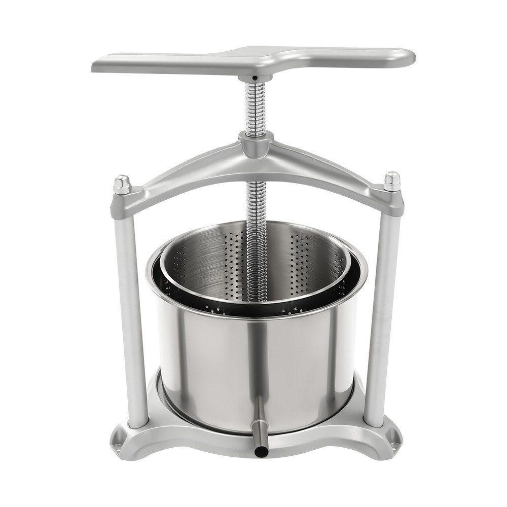 Fruit Wine Press Manual Press Machine for Wine Making 6L Stainless Steel