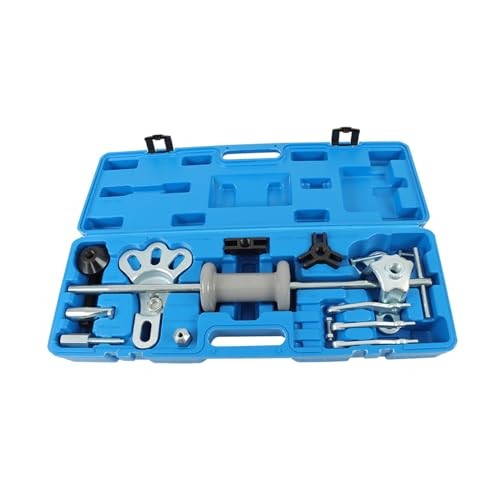 9-Way Slide Hammer Puller Kit - Auto Wrench Adapter for Axle Bearings,