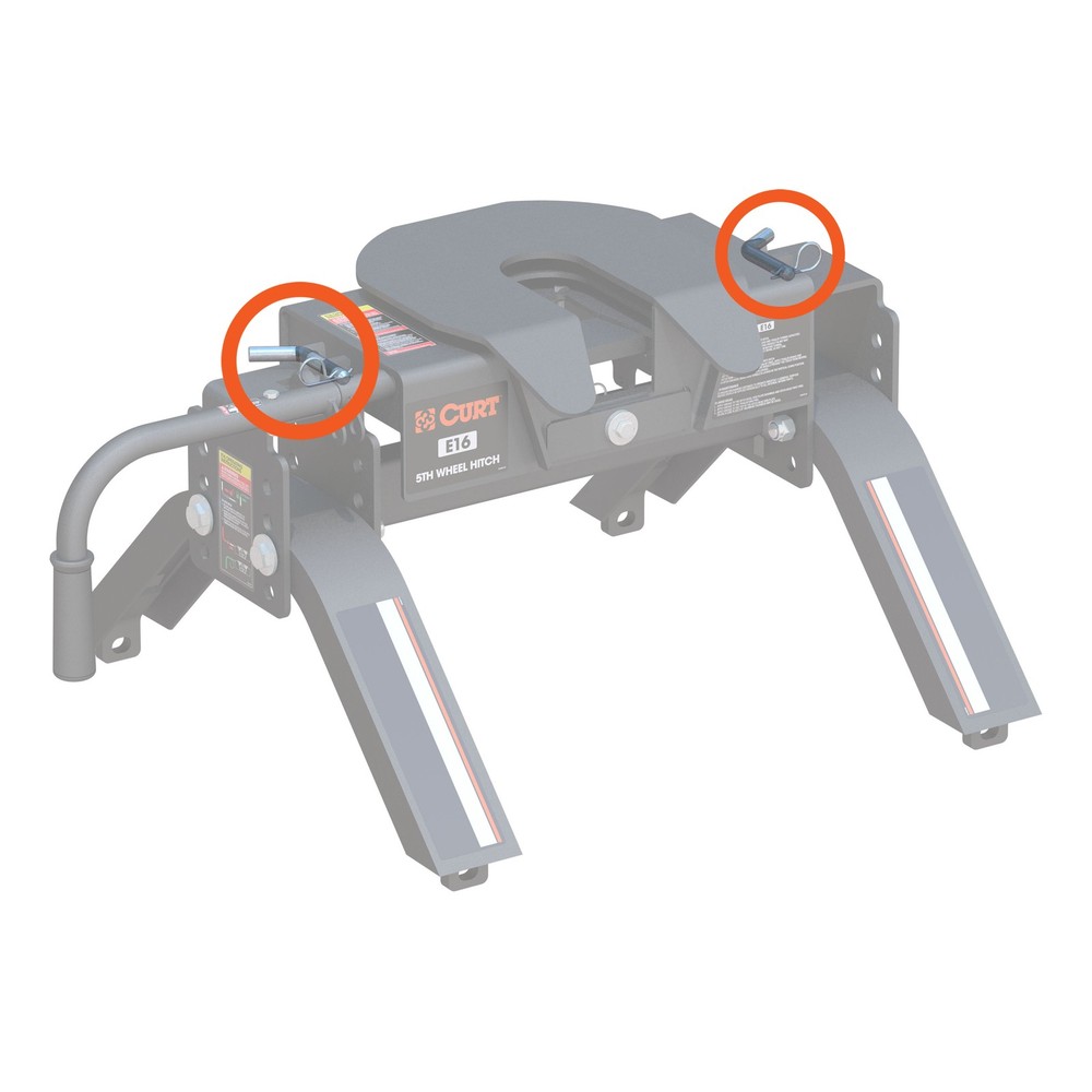 Curt-Replacement E16 5th Wheel Hitch Head Attachment Pins