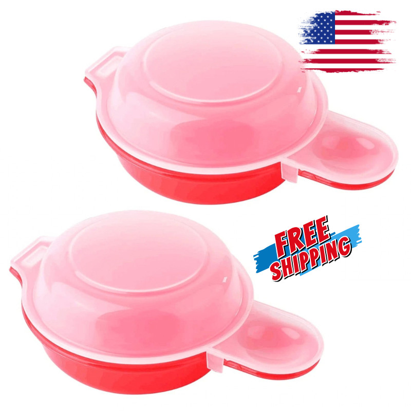 2PCS Microwave Egg Cooker Fast Omelet Maker