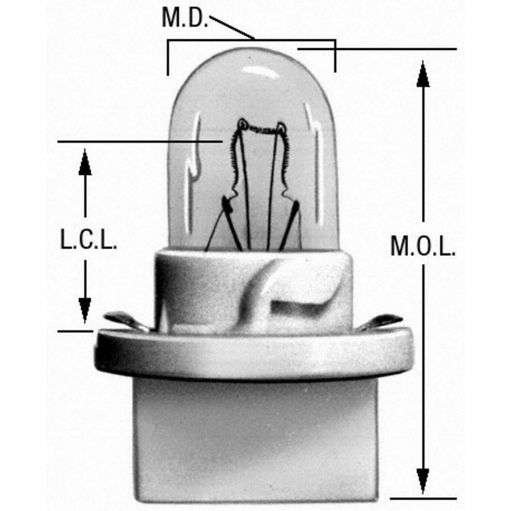 10 Instrument Panel Light Bulb-Mini Lamp Turn Signal Indicator Light PC194