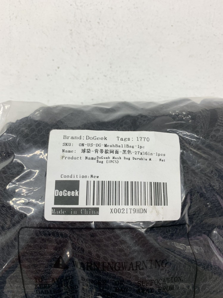 DoGeek Black Mesh Ball Bag