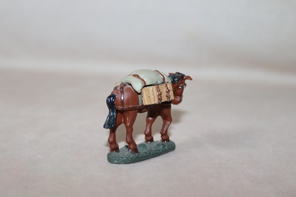 Lead Military Pack Horse Figure ~ Modern